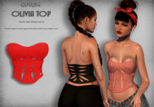OPIUM Artful - RED - OLIVIA TOP