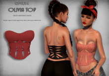 OPIUM Artful - GARNET - OLIVIA TOP