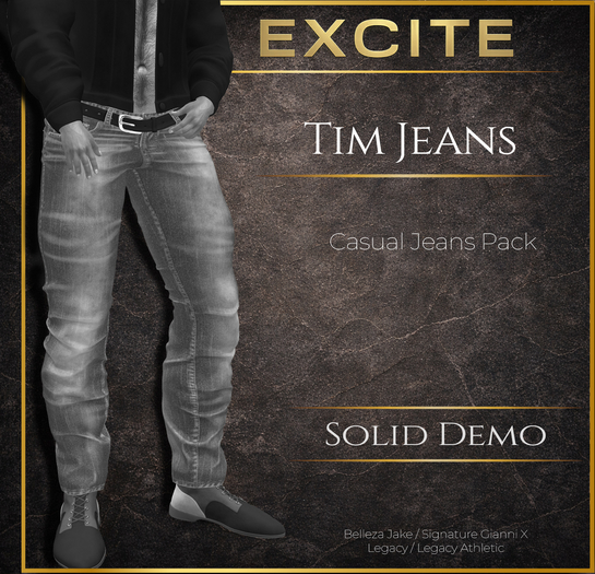 Excite Tim Jeans Solid Demo
