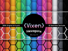 {Vixen} - Texture Pack - { #35 Hexagons Vivid }