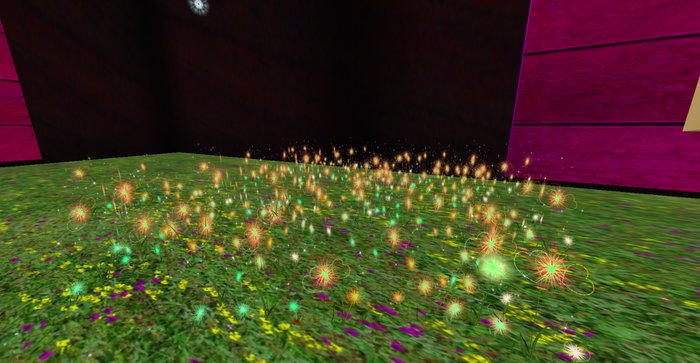 ALMOST FREE! WHIMSY ORANGE HEART FANTASY FLOWERS-1 PRIM