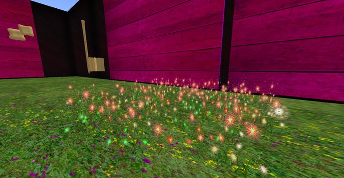 ALMOST FREE! WHIMSY PEACH HEART FANTASY FLOWERS-1 PRIM