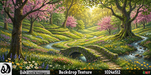 Spring Backdrop - Verdant Veil 9