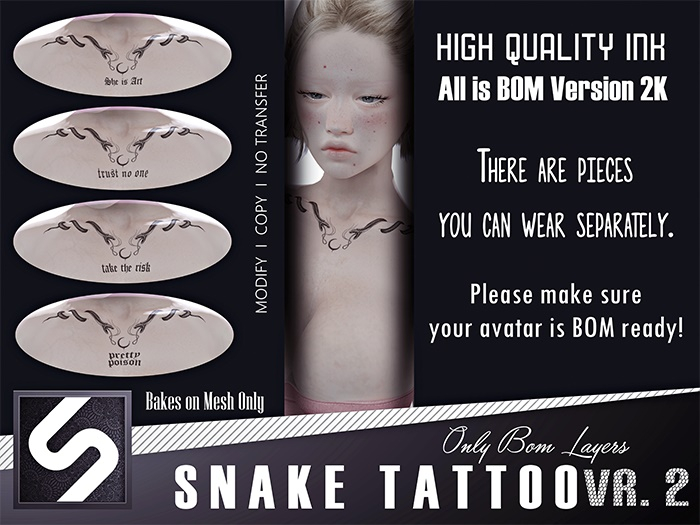 [Saracoglu] Snake Tattoo Vr.2 