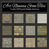 *Wallflowers* Art Nouveau Stone Tiles