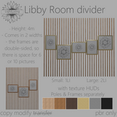 ~LLc~ Libby Room divider 1-2LI w. texture HUDs