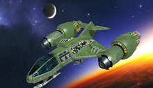 Sci-Fi FIghter Plane - Emerald