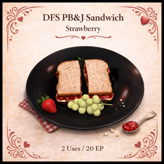 DFS PB&J Sandwich - Strawberry - ACTUAL ITEM