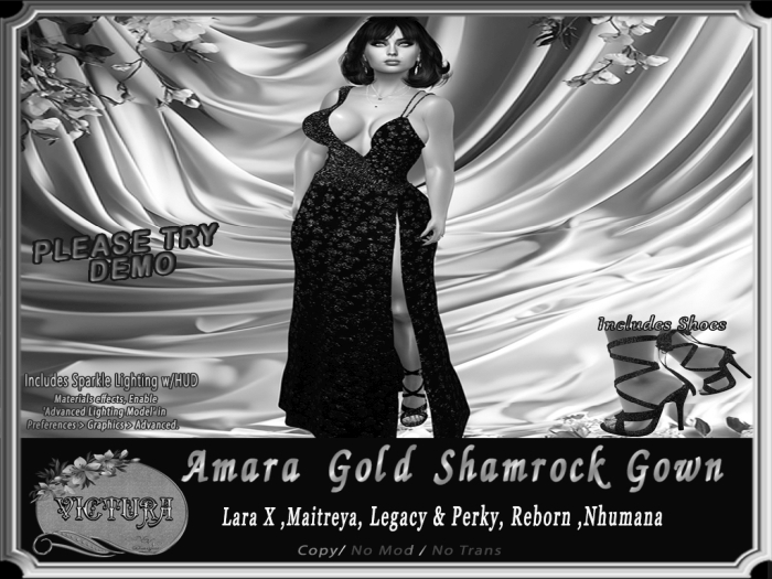=DEMO=  Amara Gold Shamrock    