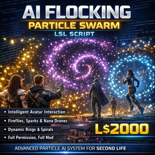 Flocking Engine Second Life Marketplace - AI Flocking Particle Swarm System – Advanced ...