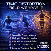 Time Distortion Field Wearable – Advanced Sci-Fi Particle Aura LSL Script for Second Life Avatar 