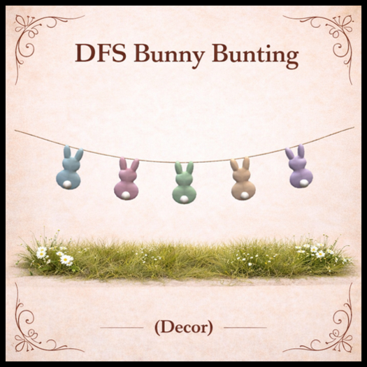 DFS Bunny Bunting (Decor) - ACTUAL ITEM