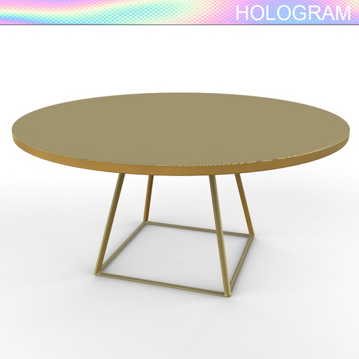 Gold Round About Table