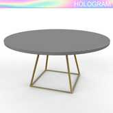 Grey Round About Table