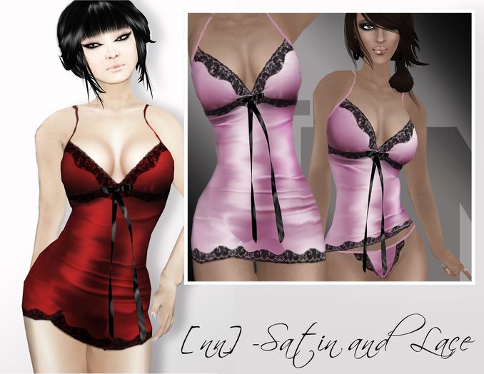 [nn] -SATIN AND LACE -rose