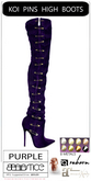 Baiastice_Koi Pins High Boots-Purple