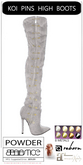 Baiastice_Koi Pins High Boots-Powder