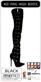 Baiastice_Koi Pins High Boots-Black