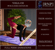 [RNP] Yoga #30 Tiger Pose Full Perm BENTO Yoga animation 