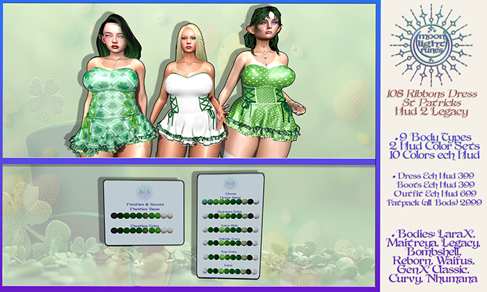 108 Ribbons Dress St Patricks HUD 2 Legacy