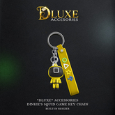 *DLUXE* DINKIE'S SQUID KEY CHAIN* yellow