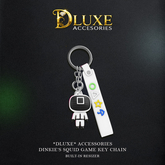*DLUXE* DINKIE'S SQUID KEY CHAIN* white
