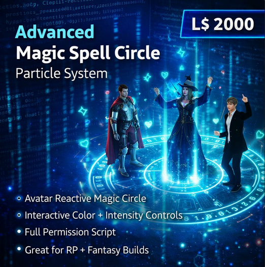 Second Life Marketplace - Advanced Magic Spell Circle Particle System ...