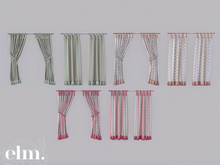 Elm. Solene Curtains [Pack #6]
