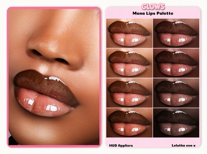 GLOW'S-MONA LIPS PALETTE LEL UTKA EVO X