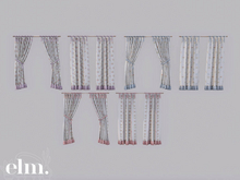 Elm. Solene Curtains [Pack #4]