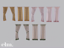 Elm. Solene Curtains [Pack #2]