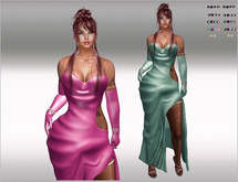 SET Dress long,Sleeves,String,Heels,Collar 36x Multicolor3 HUD