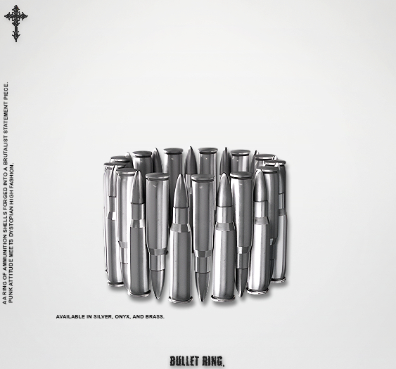 V/ BULLET RING - SET