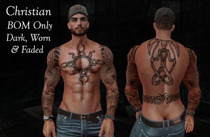 Etched Christian Tattoo