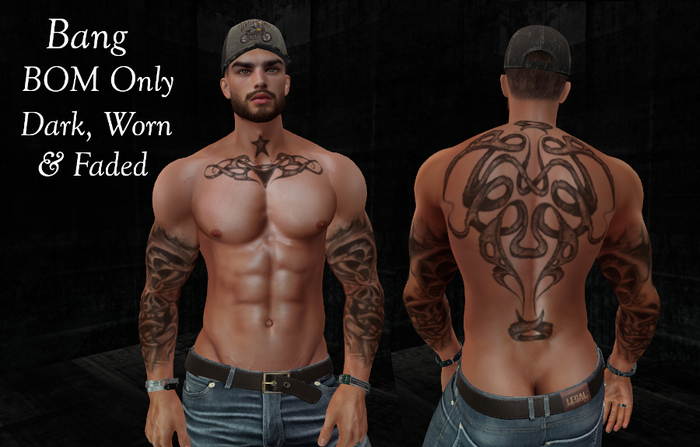Etched Bang Tattoo
