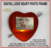 heart digital photo frame
