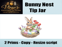 Bunny Nest Tip jar Boxed