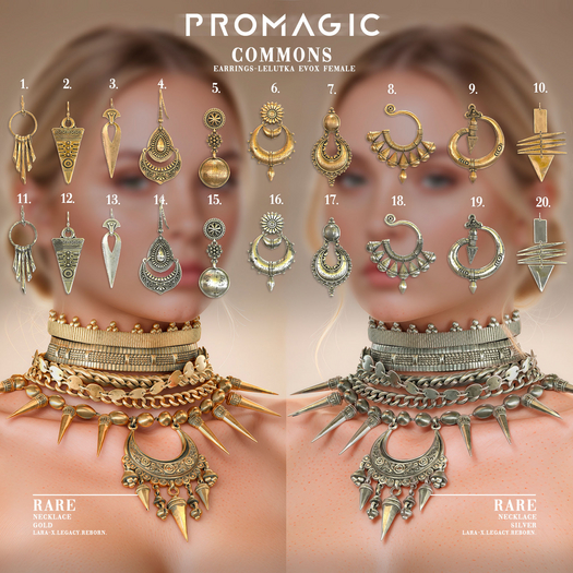 PROMAGIC Moh Earrnigs(Gold)-13