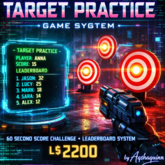 Interactive Target Practice Shooting Game System (60s Score Challenge with Leaderboard)