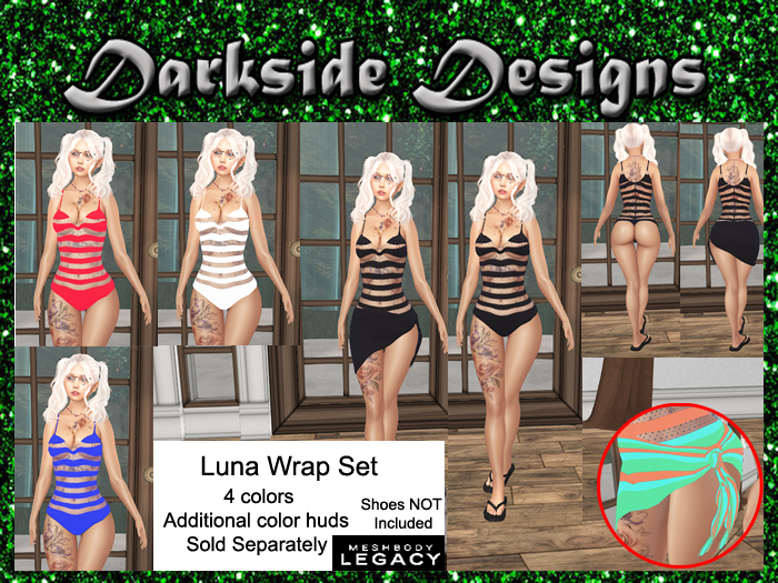 Luna Wrap Set - Bodysuit/Skirt & Basic Colors Hud