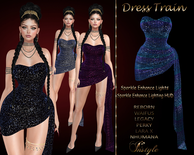 InStyle Version-2 Sequin Dress - Chameleon