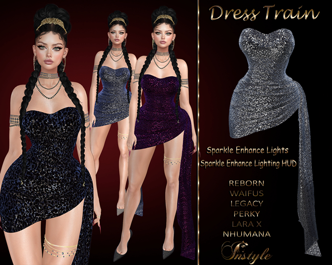 InStyle Version-2 Sequin Dress - Grey