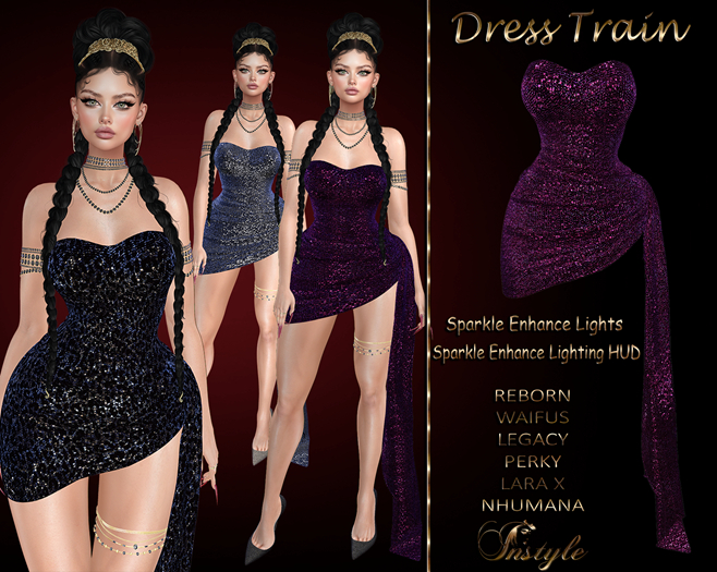 InStyle Version-2 Sequin Dress - Purple