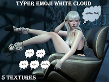 Typer Emoji White Cloud