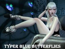 Typer Blue Butterflies