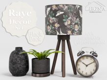 - Legna - Raye Decor Set (Black Pack)