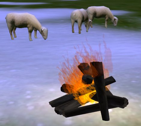 ART 1 Prim Fireplace burning wood 1.0