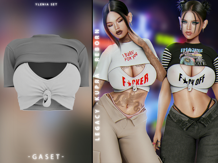 GASET - GRAY YLENIA TOP