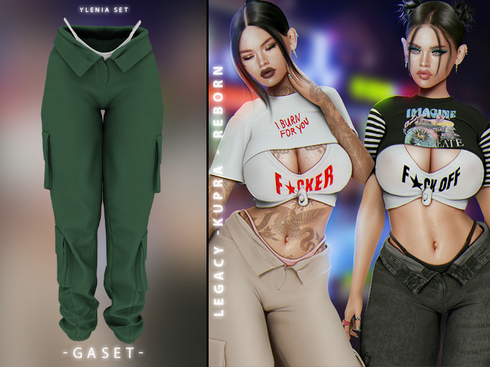 GASET - GREEN YLENIA PANT