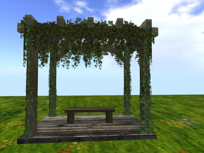 Arbor with Seat (One of the items from  my  landscaping and gardening section)